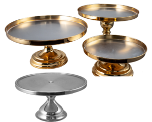 Golden/ Silver cake stands
