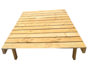 Low rise picnic table can be used indoor and outdoor