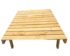 Low rise picnic table can be used indoor and outdoor